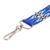 Beaded neck lanyard keychain holder, 'Handy and Stylish' - Guatemalan Hand-Beaded Blue Neck Lanyard Keychain Holder