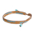 Beaded wristband bracelet, 'Charming Coffee' - Adjustable Brown Glass Beaded Wristband Bracelet