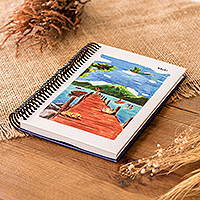 Paper journal, 'The Breathtaking Lake' - Inspirational Lake Atitlan-Themed Paper Journal