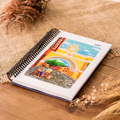 Paper journal, 'The Breathtaking Arch' - Inspirational Santa Catalina Arch-Themed Paper Journal