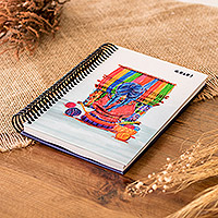 Papiertagebuch „The Breathlooking Weaver“ – inspirierendes Papiertagebuch mit traditionellem Weber-Thema