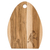 Wood cutting board, 'Macaw's Treats' - Semi-Oval Laurel Wood Cutting Board with Macaw Engraving