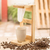 Puesto de café de goteo de una sola porción de madera - Soporte de café de goteo monodosis de madera de laurel con temática de pájaros