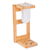 Wood single-serve drip coffee stand, 'Flying Delights' - Bird-Themed Laurel Wood Single-Serve Drip Coffee Stand