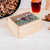 Wood tea box, 'Delightful Liberty' - Handcrafted Horse Mosaic Pinewood Tea Box in White