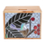 Dekorative Box aus Holz - Dekorative Box aus Teakholz mit Mosaikmotiv und Kolibri-Motiv