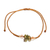 Unakite macrame pendant bracelet, 'Balance Flower' - Adjustable Macrame Unakite and Crystal Pendant Bracelet