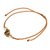 Unakite macrame pendant bracelet, 'Balance Flower' - Adjustable Macrame Unakite and Crystal Pendant Bracelet