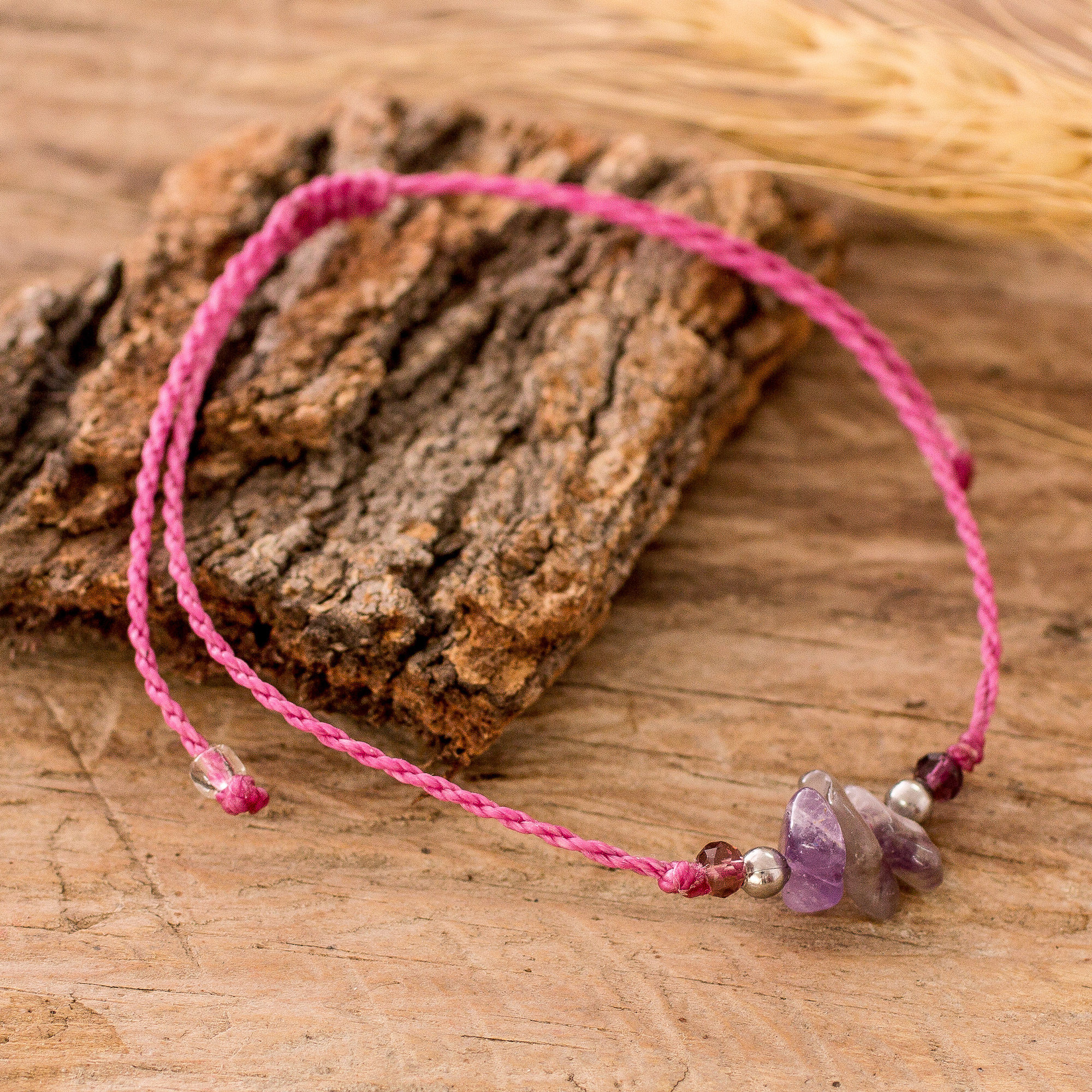 Amethyst and rainbow moonstone link bracelet, 'Misty Lilac' | Amethyst  bracelet, Rainbow jewelry, Moonstone bracelet