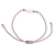 Rose quartz macrame pendant bracelet, 'Tropical Healing Trio' - Handmade Rose Quartz and Crystal Pendant Bracelet