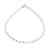 Halskette aus Zuchtperlensträngen - Zuchtperlenkette mit Sterlingsilberperlen