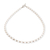 Cultured pearl strand necklace, 'Luxurious Love' - Cultured Pearl Strand Necklace with Sterling Silver Beads