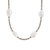 Cultured pearl station necklace, 'Exquisite Luminosity' - Sterling Silver Station Necklace with Cultured Coin Pearls