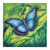 'Morpho Butterfly' - Pintura de mariposa morfo realista acrílica ecológica