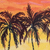 'Beach Sunset' - Pintura acrílica de atardecer en la playa sobre lienzo reciclable