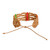 Macrame wristband bracelet, 'Tropical Link' - Handwoven Light Brown Macrame Wristband Bracelet