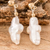 Cultured pearl dangle earrings, 'Faith Essence' - Cream-Toned Baroque Cultured Pearl Dangle Earrings