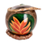 Dekorativer Akzent aus getrocknetem Kürbis - Handbemalter dekorativer Akzent aus getrocknetem orangefarbenem Heliconia-Kürbis