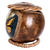 Dekorativer Akzent aus getrocknetem Kürbis - Dekorativer Akzent aus getrockneten Kürbissen mit Monarchfalter-Motiv