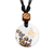 Macrame jewellery set, 'Enchanting Hopes' - Set of Butterfly-Themed Necklace and Macrame Bracelet