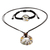 Conjunto de joyas de macramé - Conjunto de Collar de Resina Mariposa Amarilla y Pulsera de Macramé