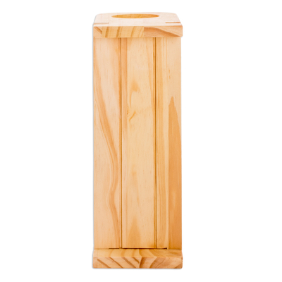 Puesto de café de goteo de una sola porción de madera - Soporte de café de goteo monodosis de madera de pino con temática de colibrí