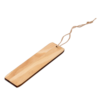 marcador de madera - Marcador de madera de pino hecho a mano con temática de ranas tropicales