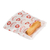 Reusable cotton sandwich bag, 'Conscious Bites in Red' - Handcrafted Reusable Biodegradable Cotton Sandwich Bag