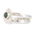 Jade stacking rings, 'Eclipse on the Sun' (set of 2) - Polished Sun-Themed Natural Jade Stacking Rings (Set of 2) (image 2c) thumbail