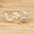 Jade stacking rings, 'Eclipse on the Moon' (set of 2) - Polished Moon-Themed Natural Jade Stacking Rings (Set of 2)