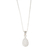 Sterling silver pendant necklace, 'Ethereal Shine' - High-Polished Drop-Shaped Sterling Silver Pendant Necklace