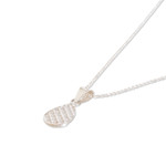 Sterling silver pendant necklace, 'Ethereal Shine' - High-Polished Drop-Shaped Sterling Silver Pendant Necklace