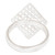 Sterling silver cocktail ring, 'Ethereal Diamond' - Diamond-Shaped Sterling Silver Cocktail Ring from Guatemala