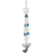 Crystal and glass beaded suncatcher, 'Angelic Day' - Angel-Themed Blue-Toned Crystal and Glass Beaded Suncatcher