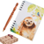 Curated gift set, 'Sloth's Season' - Sloth-Themed Paper Journal and Wood Pen Curated Gift Set
