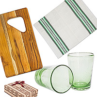 Set de regalo curado, 'Bartender Essentials' - Set de regalo curado hecho a mano, ecológico y con temática de cocina