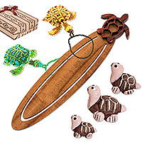 Curated gift set, 'Turtle Treasures' - Handcrafted Turtle-Themed Curated Gift Set
