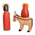 Pinewood sculptures, 'Journey to Egypt' (Set of 2) - Set of 2 Hand-Carved Pinewood Sculptures of the Holy Family (image 2b) thumbail