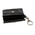 Recycled leather coin purse, 'Comfortable Prosperity' - Eco-Friendly Black Leather Coin Purse with Snap Closure