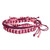 Macrame friendship bracelets, 'Burgundy and Rose' (set of 3) - Set of 3 Macrame Friendship Bracelets in Burgundy and Pink