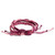 Macrame friendship bracelets, 'Burgundy and Rose' (set of 3) - Set of 3 Macrame Friendship Bracelets in Burgundy and Pink