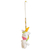 Fleece car charm, 'Happy Unicorn' - Handcrafted Fleece Unicorn Car Charm and Door Knob Accent