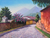 'Las Animas Street V' - Pintura realista de la calle Las Animas en Antigua Guatemala