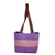 Recycled plastic shoulder bag, 'Luxurious Planet' - Eco-Friendly Handwoven Purple Recycled Plastic Shoulder Bag