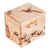 Caja decorativa de madera - Caja decorativa de madera de pino con temática de colibrí tallada a mano