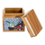 Wood decorative box, 'Harmonious Secrets' - Handcrafted Hummingbird Mosaic Decorative Box in Bright Hues