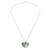 Halskette mit Jade-Anhänger - Herzförmige Halskette mit Anhänger aus natürlichem hellgrüner Jade