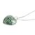 Halskette mit Jade-Anhänger - Herzförmige Halskette mit Anhänger aus natürlichem hellgrüner Jade
