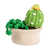 Detalle decorativo de algodón tejido a crochet. - Cactus de algodón de ganchillo con acento decorativo de jardinera.