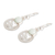 Jade dangle earrings, 'Apple Green Quetzal Patriot' - Sterling Silver Apple Green Jade Bird-Themed Dangle Earrings